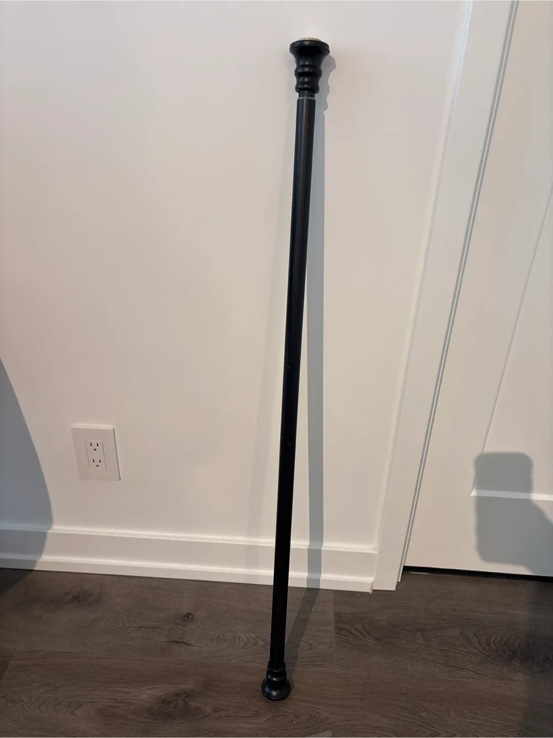 Black Metal Shower Curtain Rod thumbnail