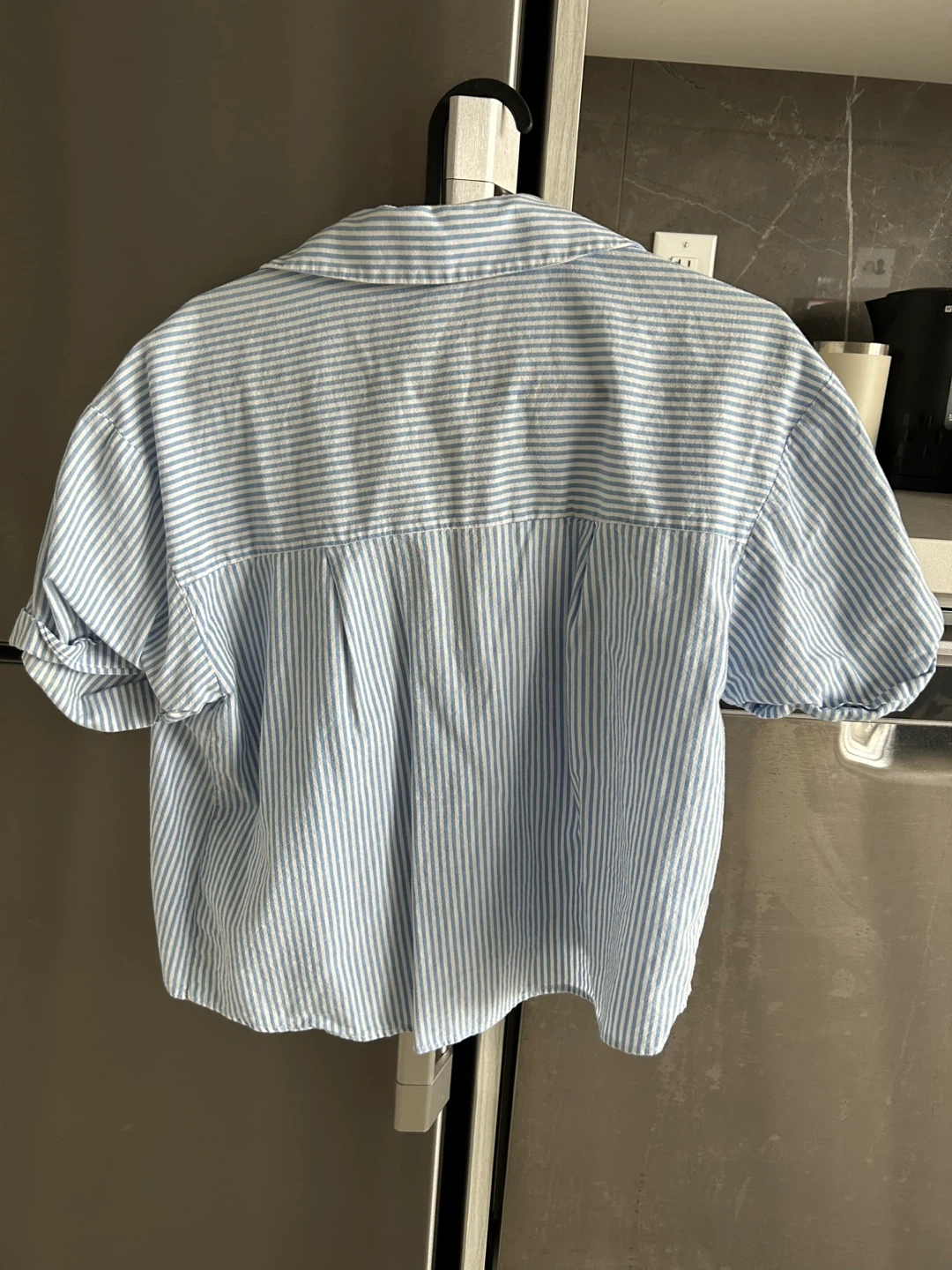 Zara Striped Short Sleeve Shirt - Size S - photo 2