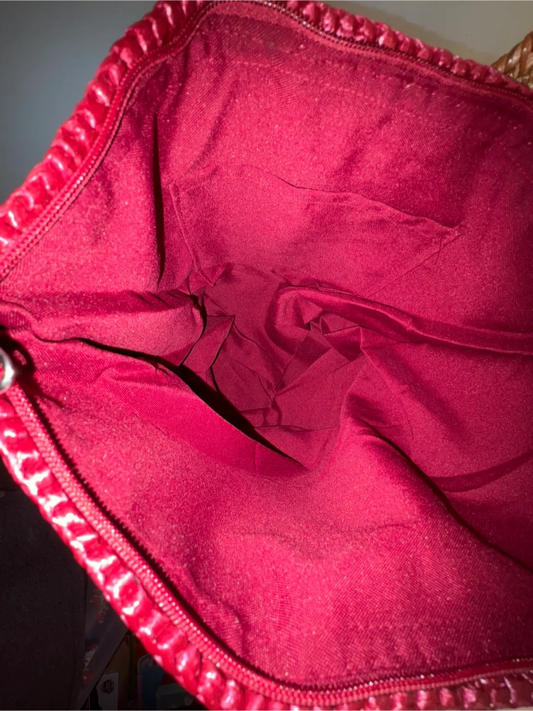 Woven Straw Tote Bag - Pink image indicator(3)