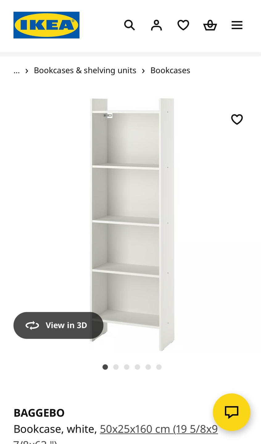 IKEA BAGGEBO White Bookcase - photo 2