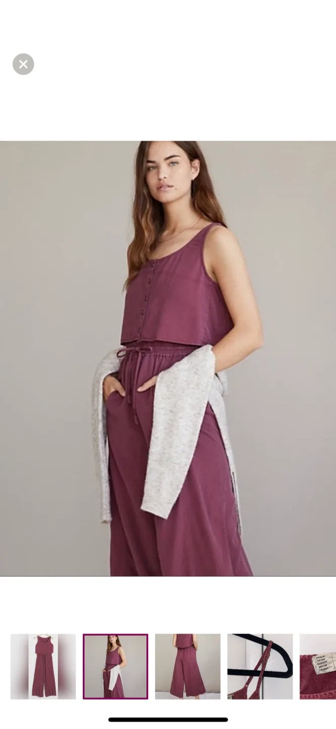Anthropologie Jumpsuit Set - Size M thumbnail