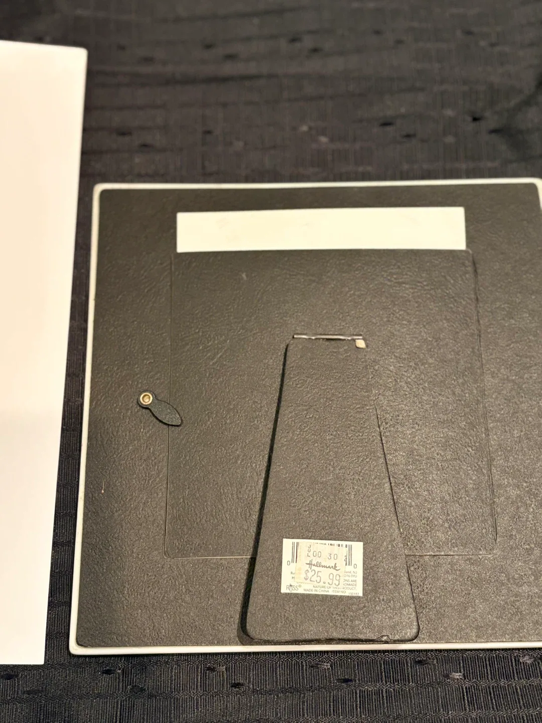 Hallmark White Picture Frame square porcelain Heavy like new 🥕 image indicator(2)