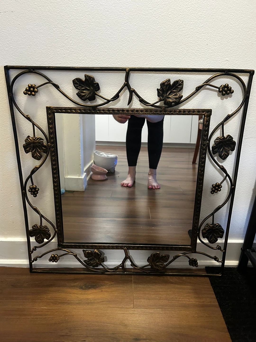 Decorative Metal Framed Wall Mirror - photo 2