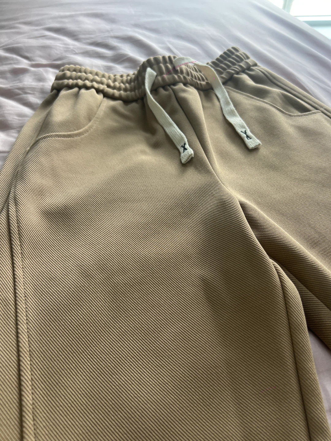 🥕Beige Wide Leg Lounge Pants - photo 4