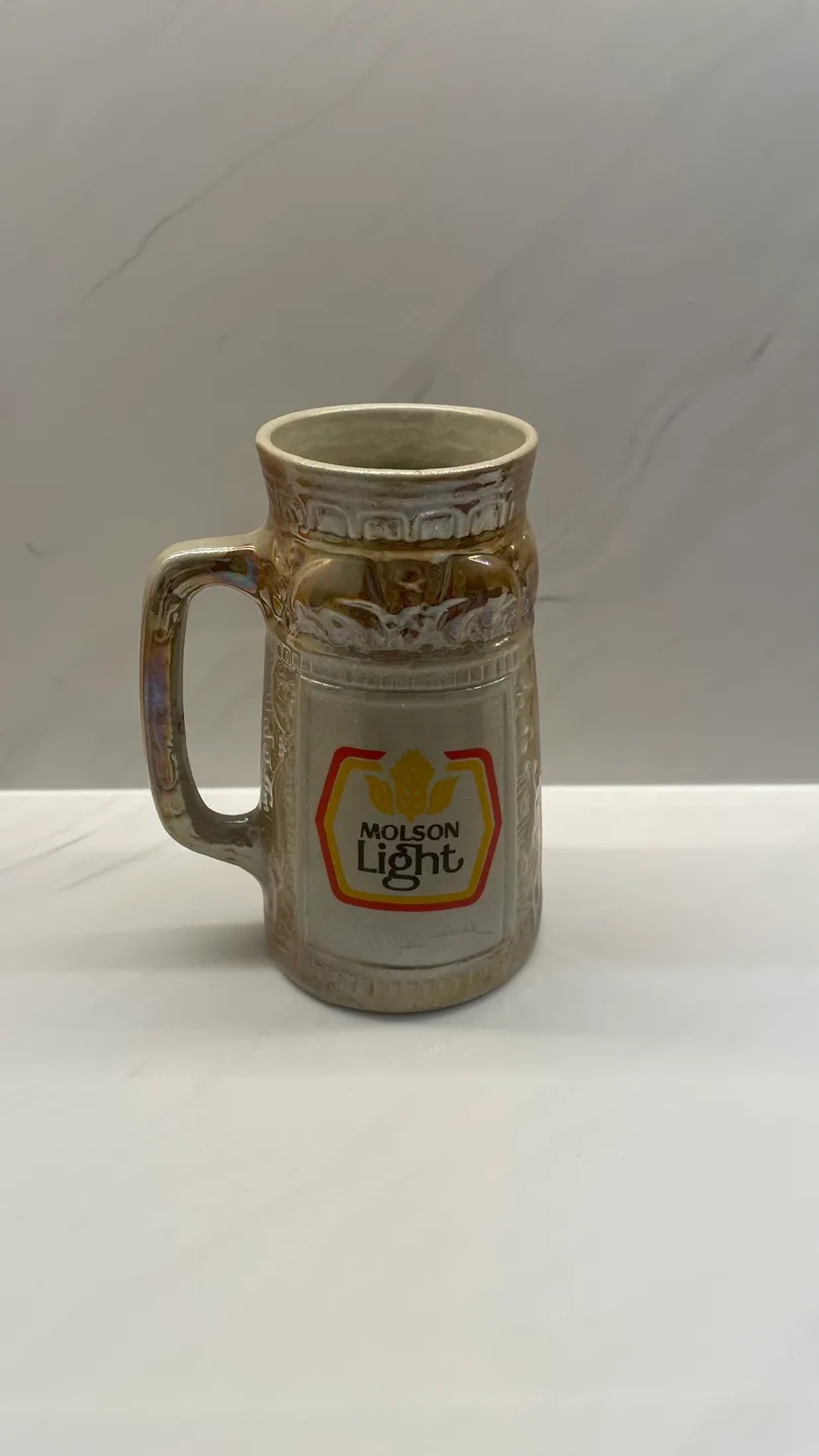 Molson Light Vintage Ceramic Beer Mug image indicator(3)