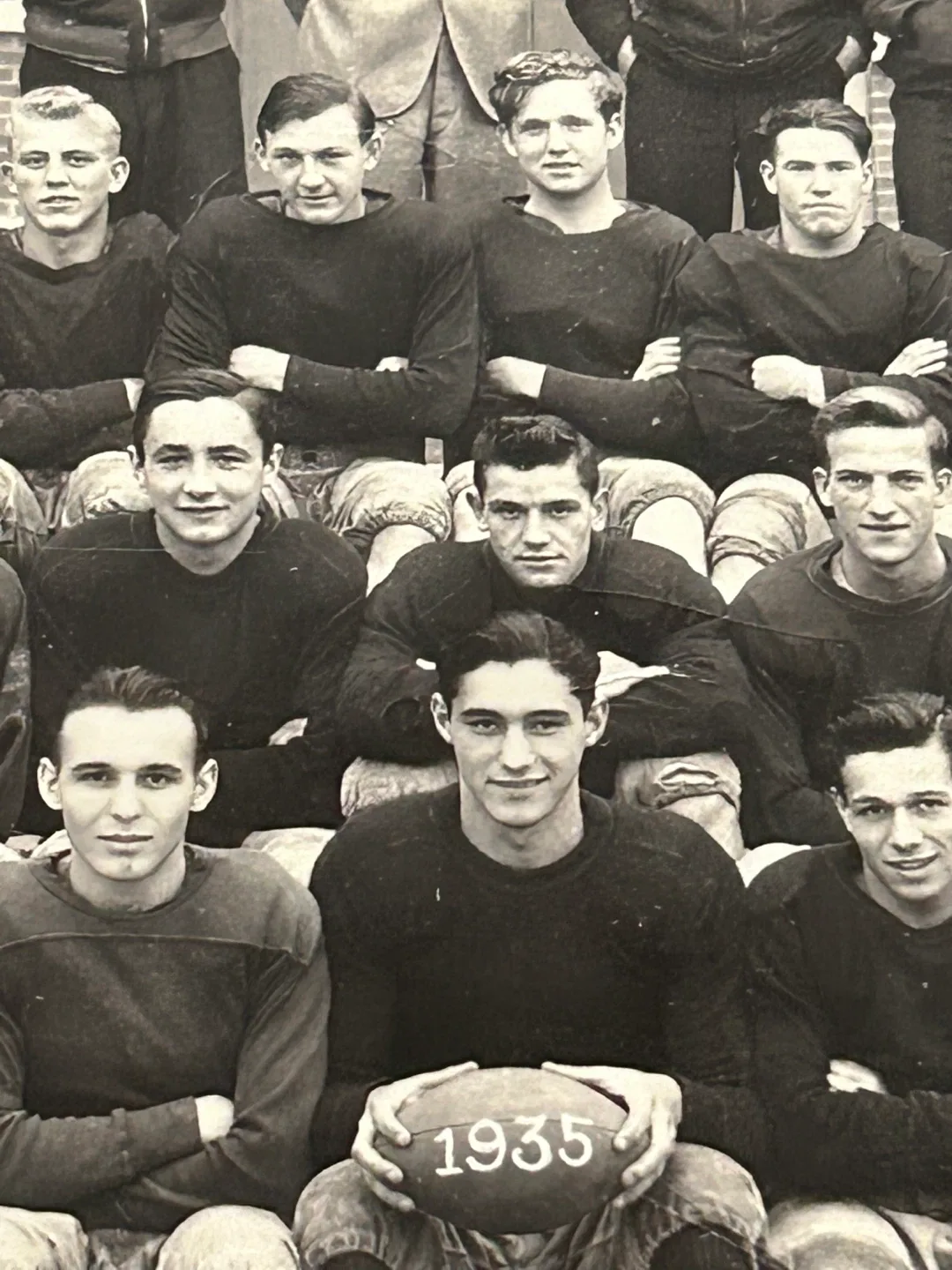 1935 Football team jock college men photo trophy vintage sports image indicator(7)