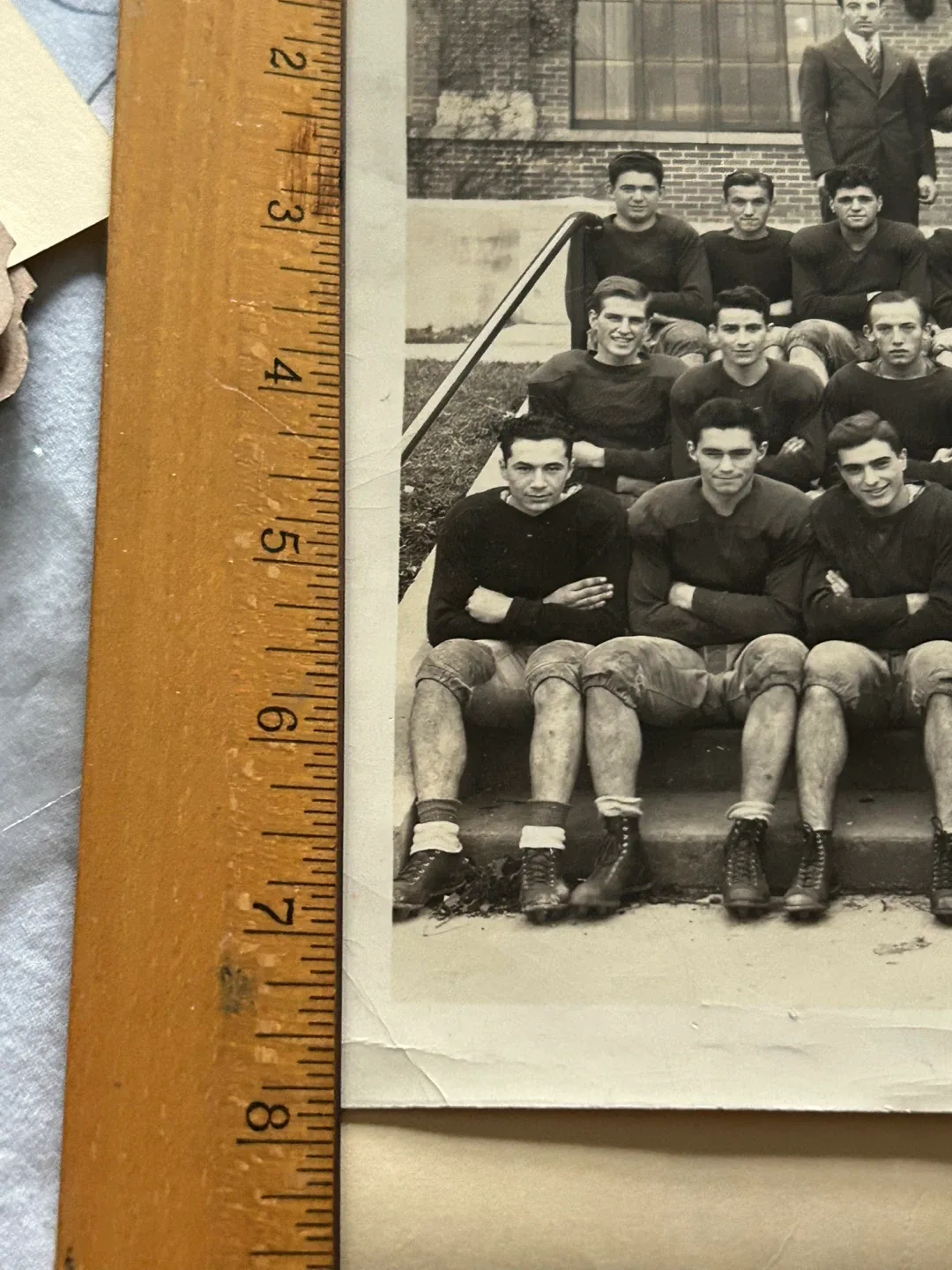 1935 Football team jock college men photo trophy vintage sports image indicator(9)