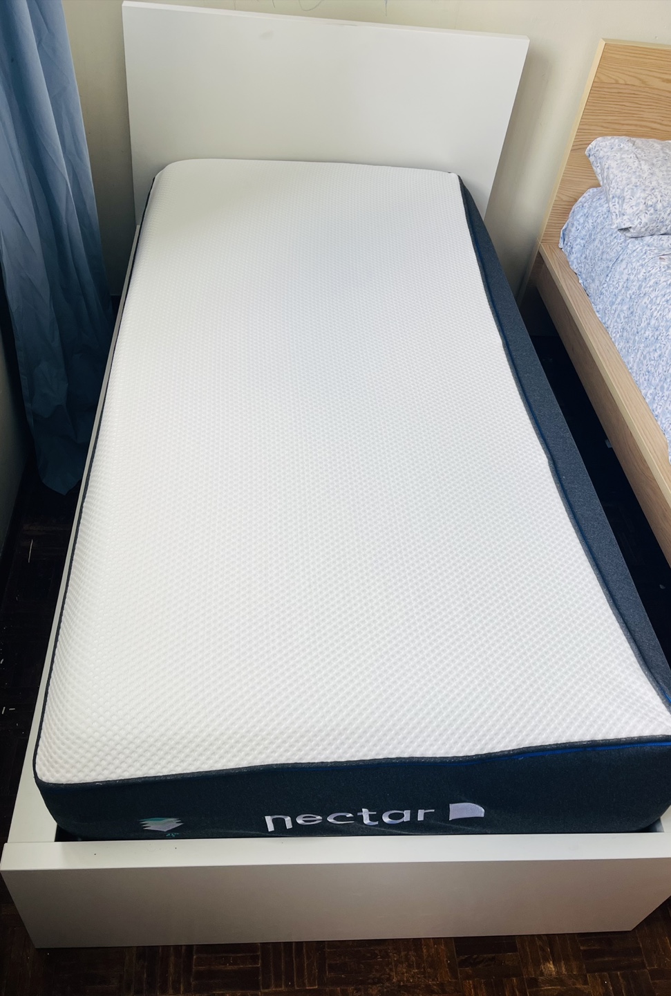 Ikea Malm Twin bed frame with Nectar Mattress - photo 3