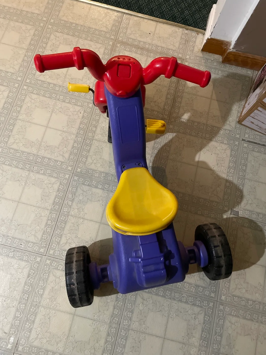Kids' Tricycle - Red, Blue, and Yellow