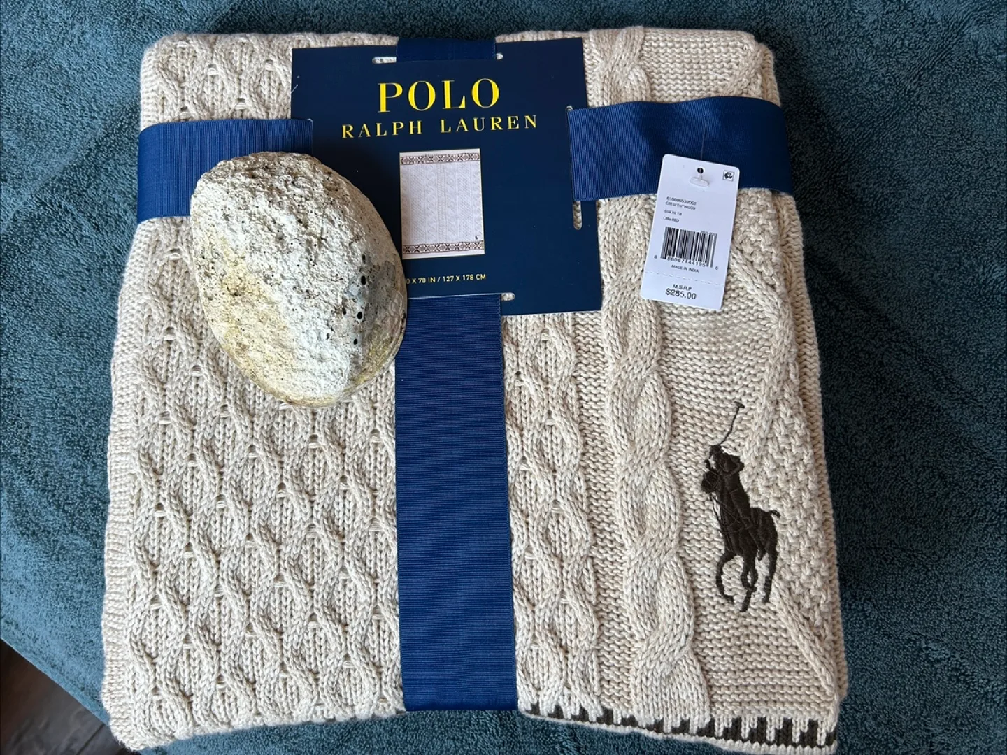 🥕 🥕 New Polo Ralph Lauren Crescentwood Throw Blanket thumbnail