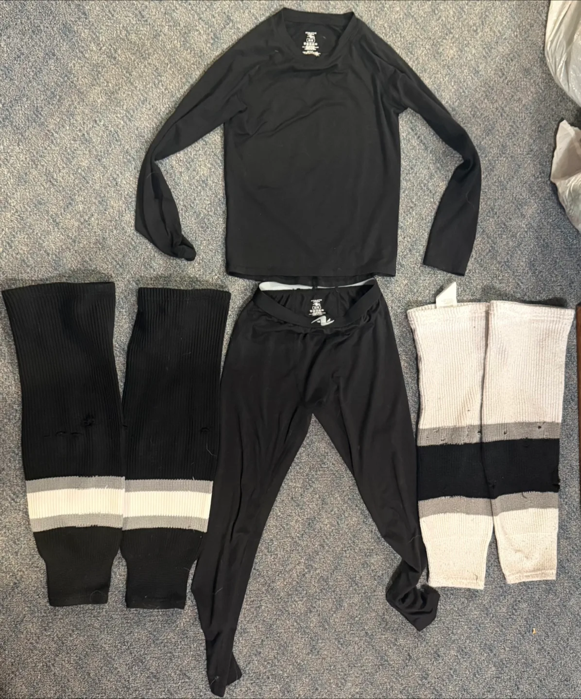 Hockey Base Layer Set - Top, Bottom, Socks - Size 24"