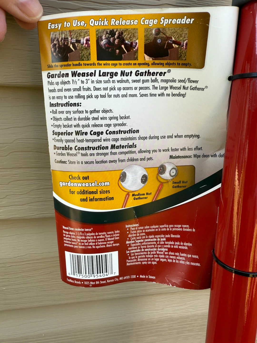 NEW Garden Weasel Large Nut Gatherer - photo 3