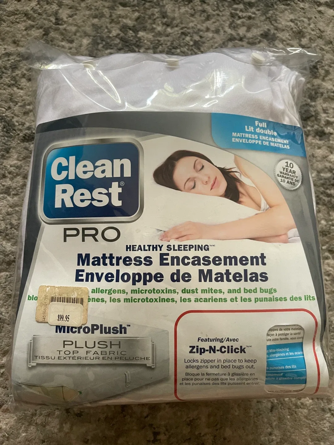 Clean Rest Pro Full Mattress Encasement - NEW thumbnail