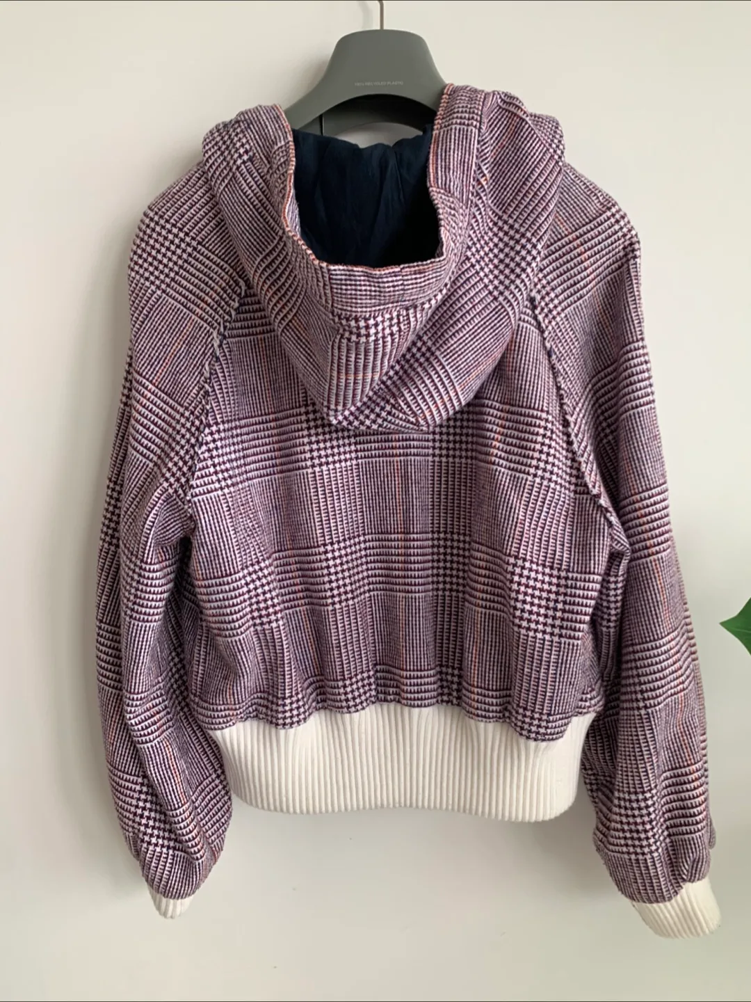 🩶 “Free People” Fabian Plaid Hooded Bomber Jacket image indicator(2)