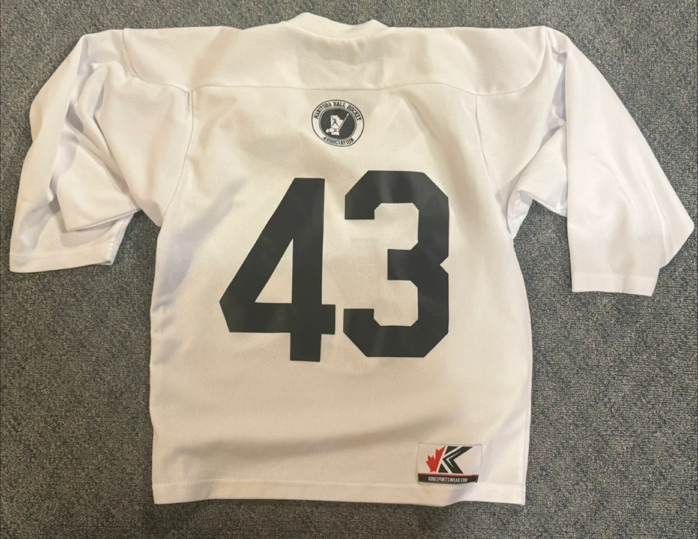 Manitoba Minor Ball Hockey Jersey - Size youth L/G image indicator(2)