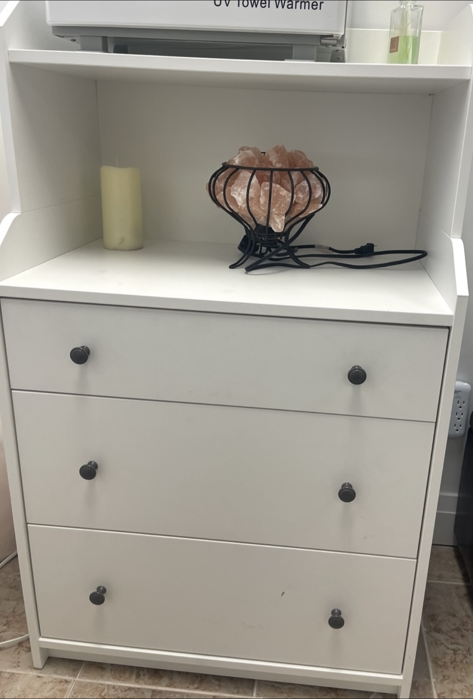 White 3-Drawer Dresser