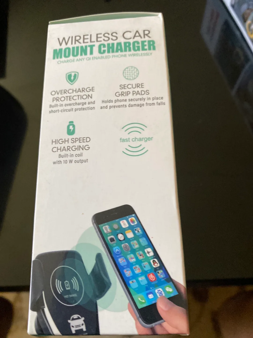 Wireless Car Mount Charger - New in Box! image indicator(3)