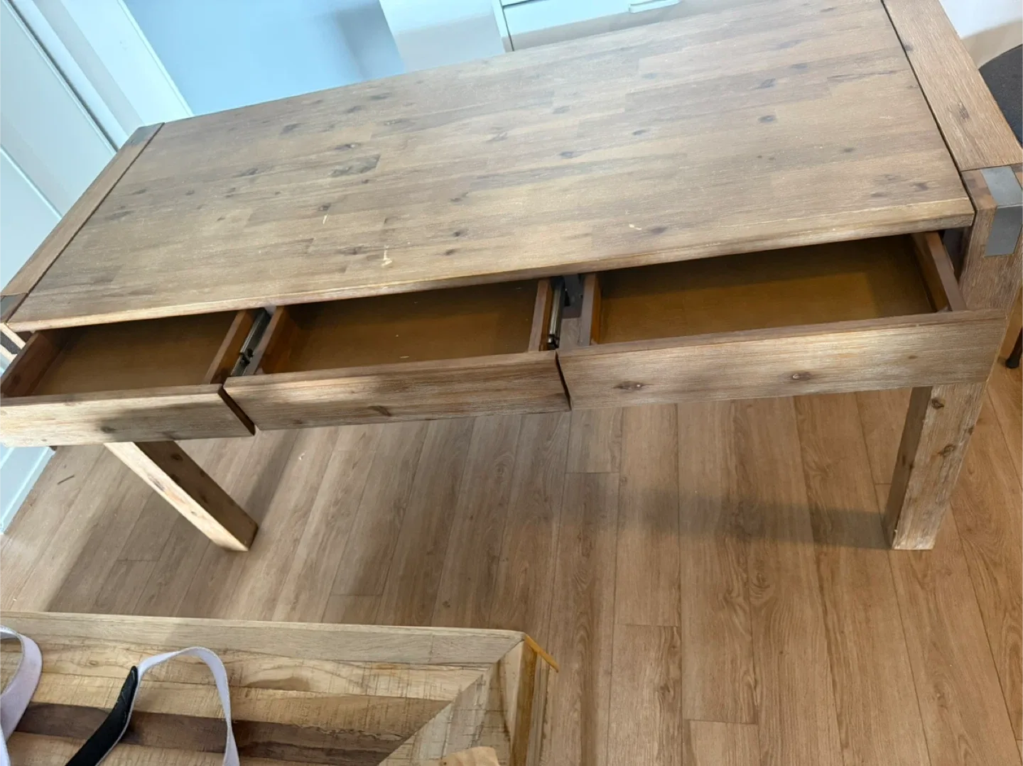 Structube Wooden Desk with Drawers image indicator(2)