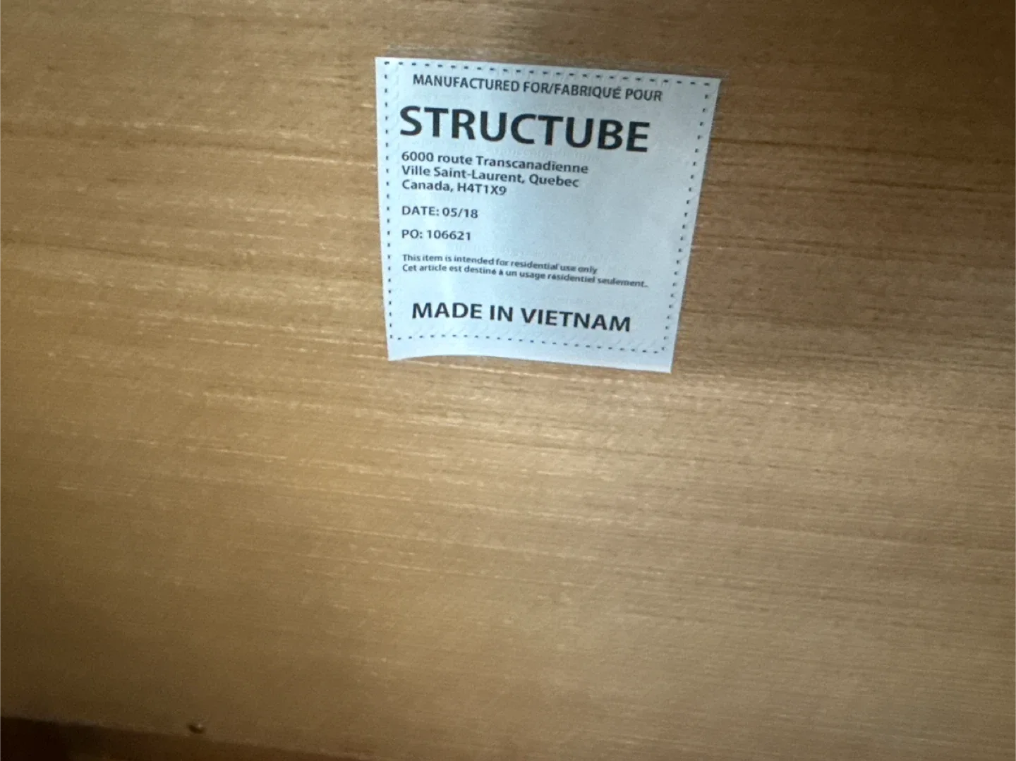 Structube Wooden Desk with Drawers image indicator(4)