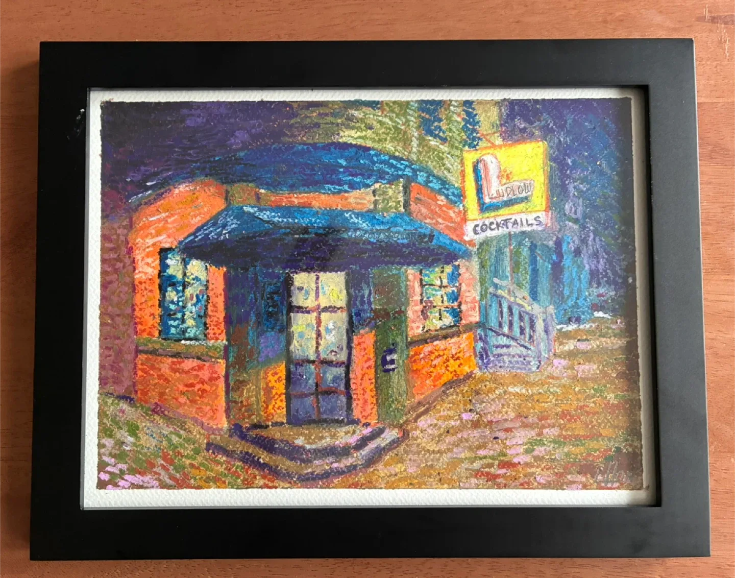 Original Art - Ludlow Cocktail Bar Painting thumbnail