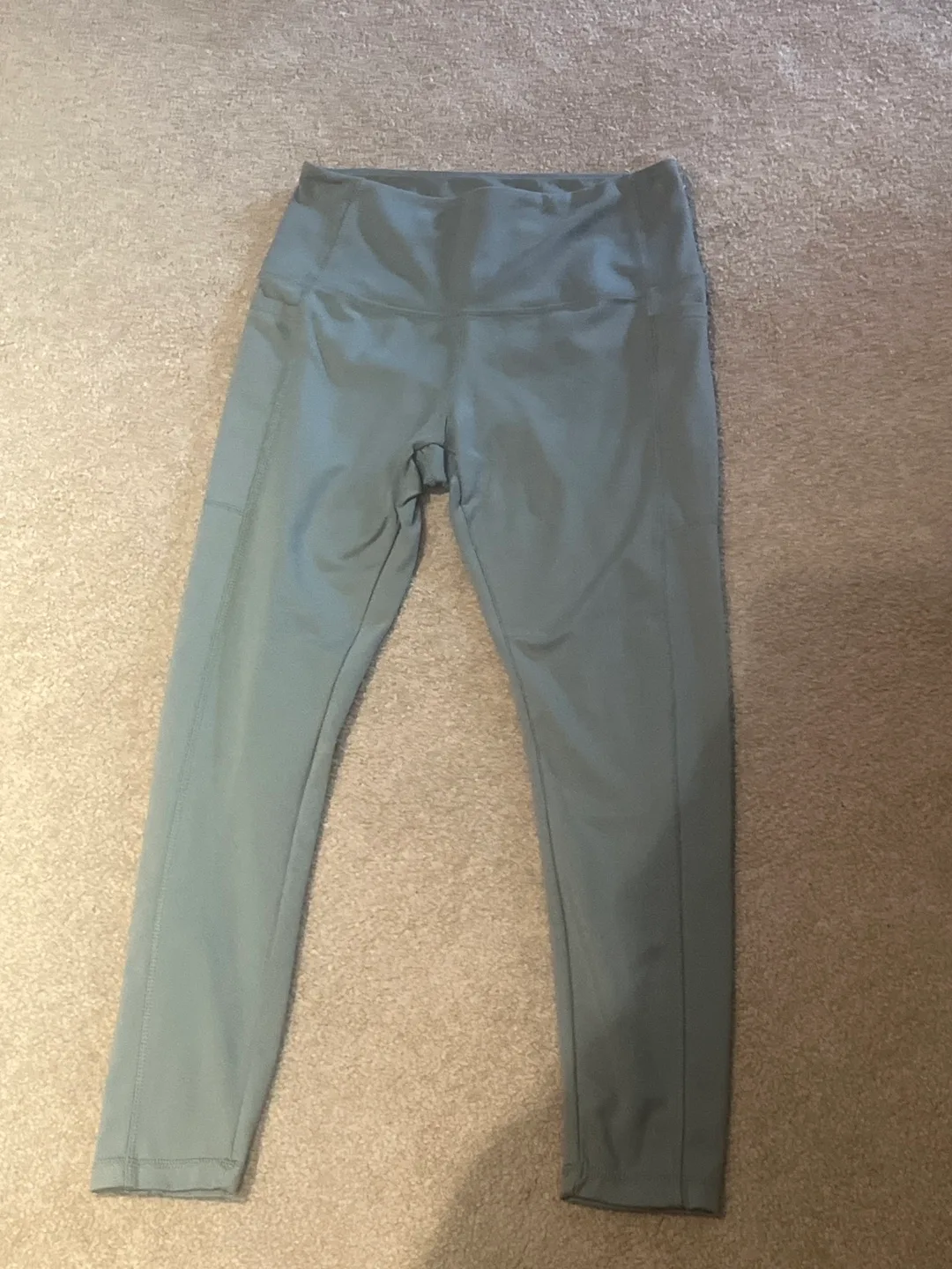 Danskin Olive Green Leggings - Size Medium thumbnail