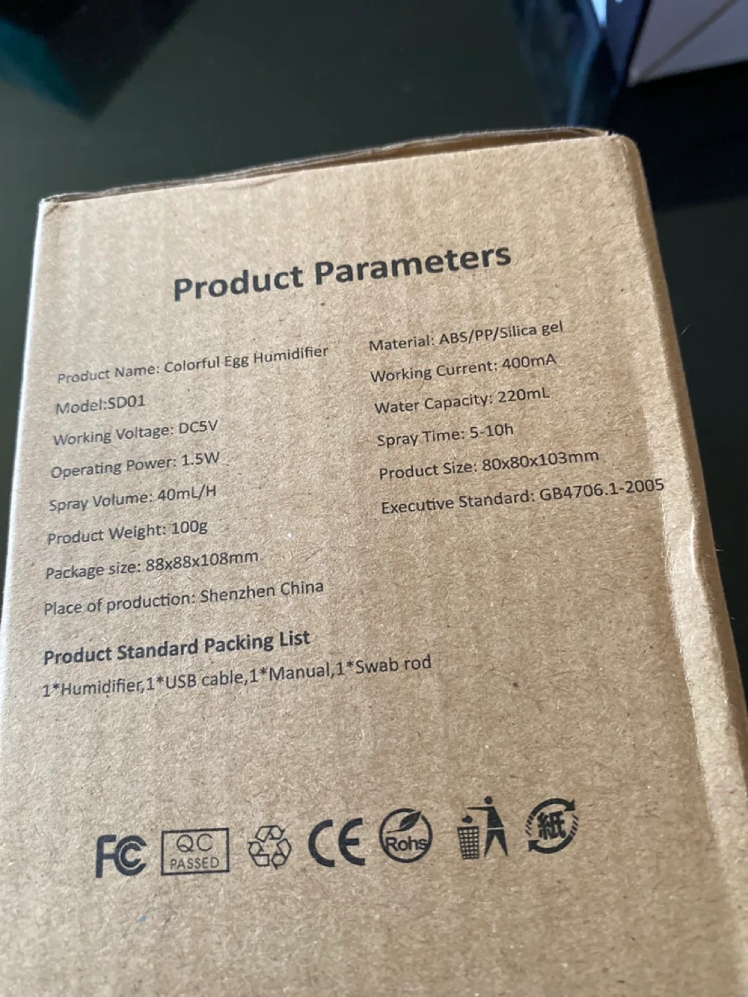 Colorful Egg Humidifier - Glacier White image indicator(3)