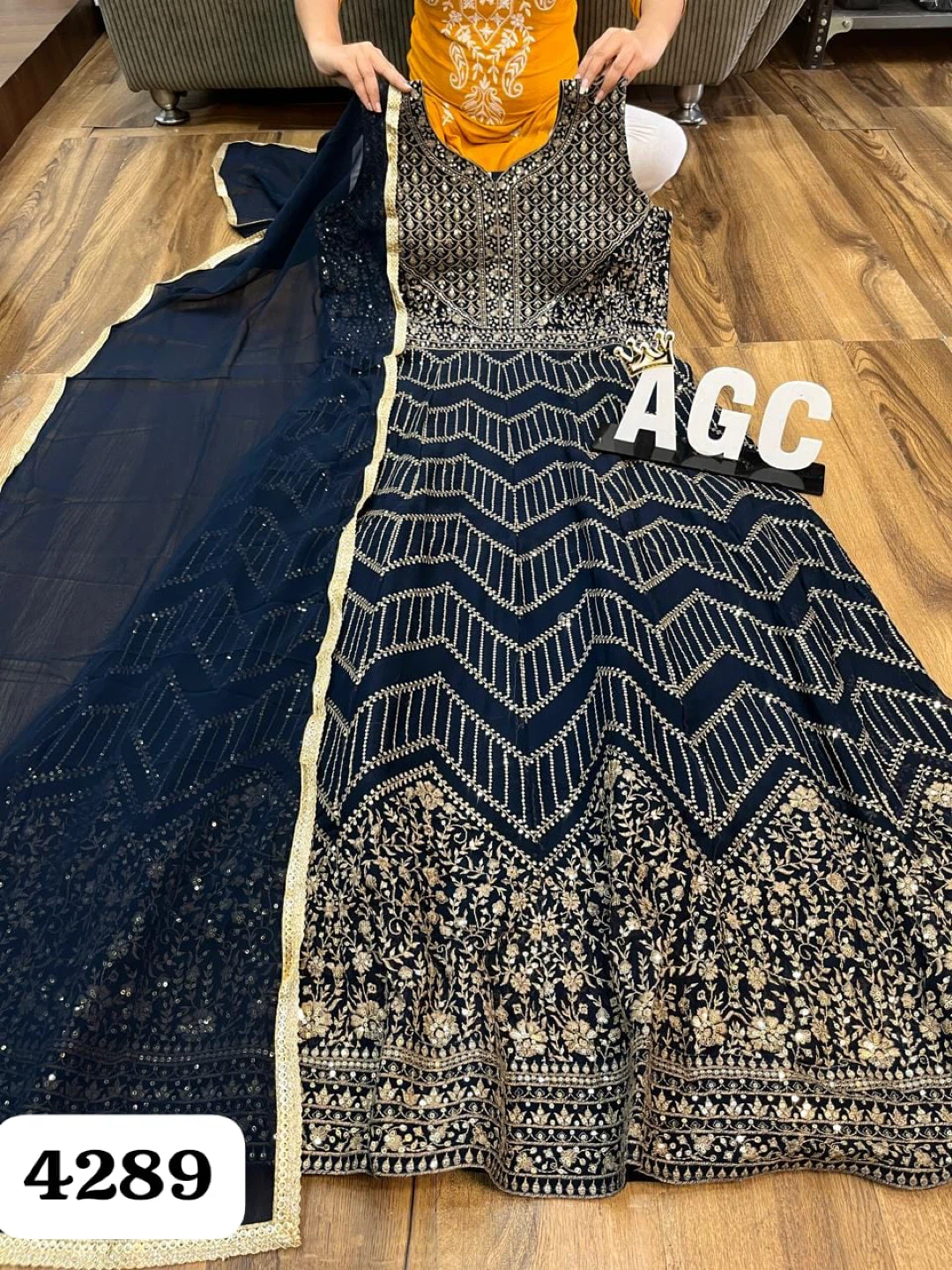 Embroidered Anarkali Dress - photo 2