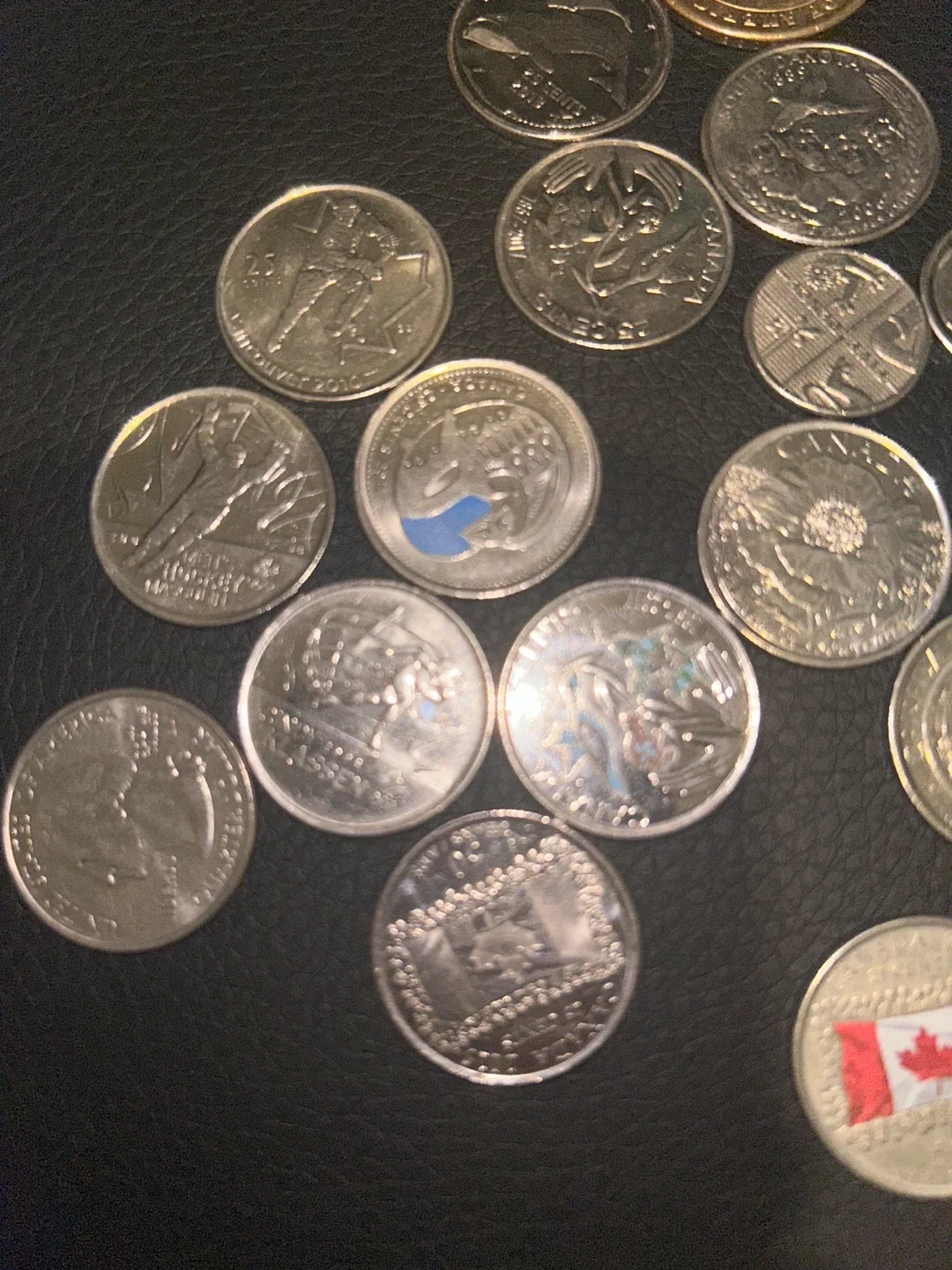 Assorted coins from Canadian money to American image indicator(3)