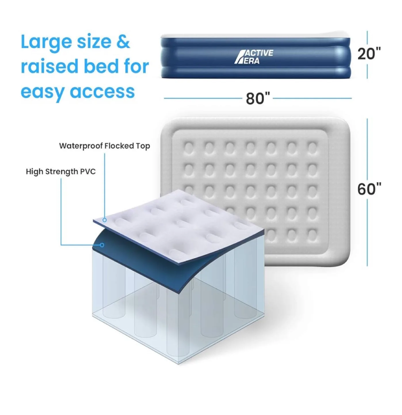 Active Era Queen Size Premium Air Bed thumbnail