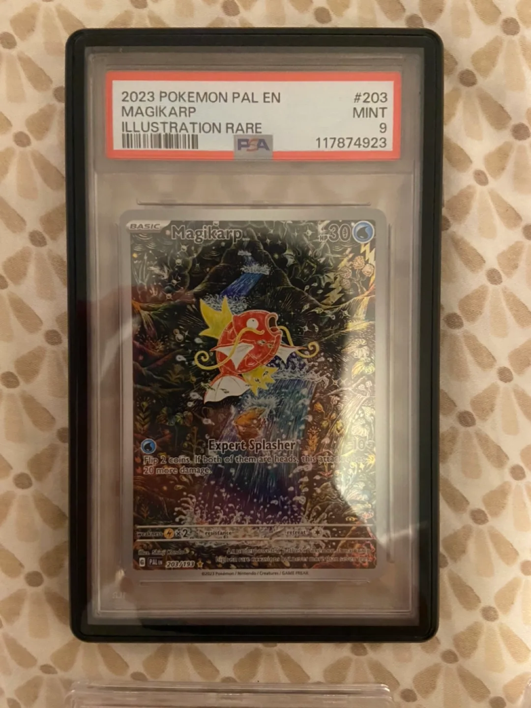 PSA Graded Pokemon Cards - Magikarp, Rayquaza, Mewtwo image indicator(3)