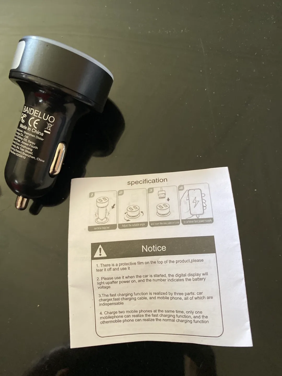 Brand new 5 port car charger adapter image indicator(2)