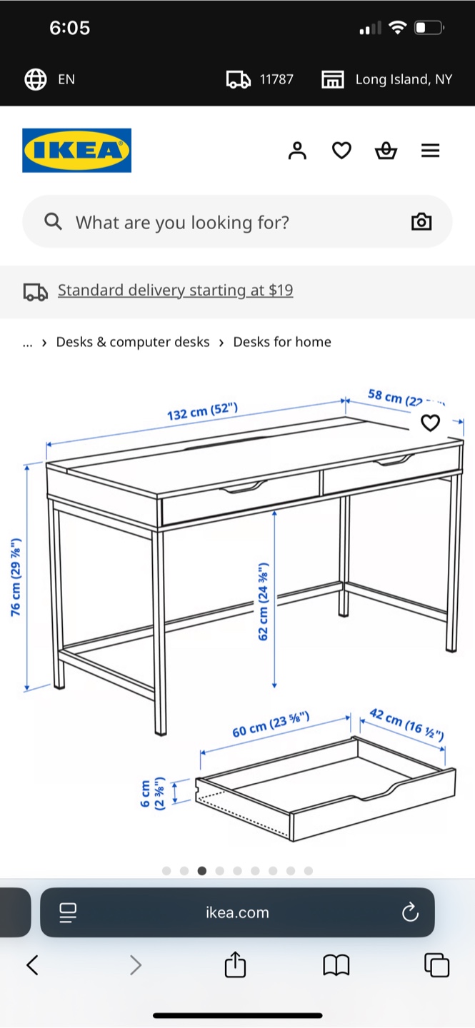 White Desk from ikea - photo 3