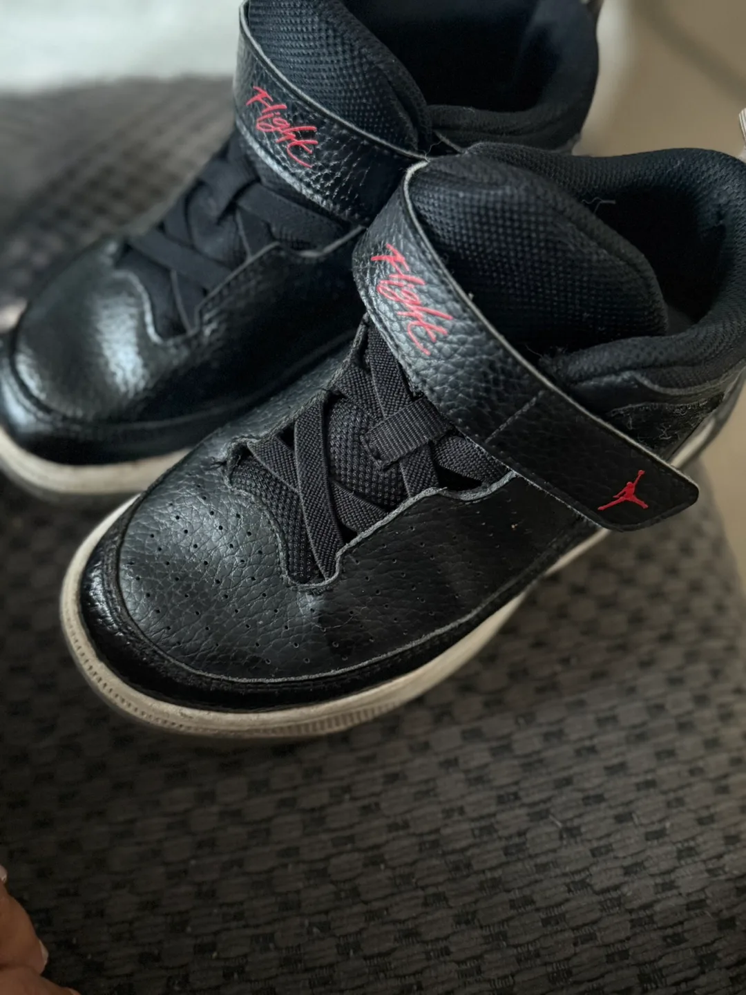 Jordan Flight Sneakers 13c & Black loafers size 1 image indicator(3)