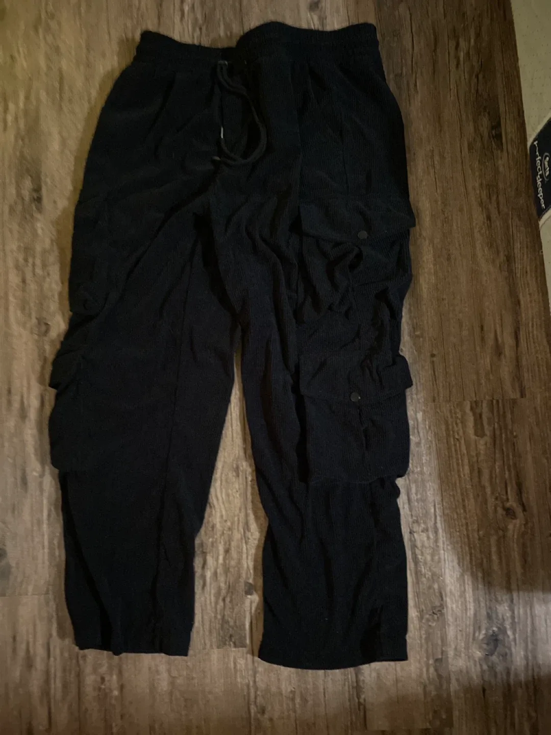 Black Corduroy Cargo Pants thumbnail