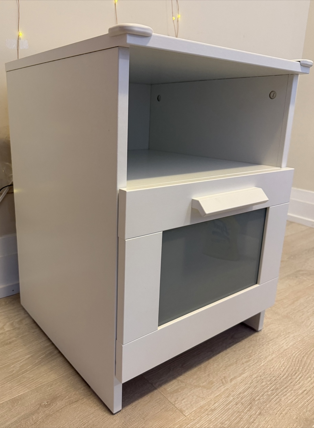 IKEA BRIMNES Nightstand, white with drawer - photo 2