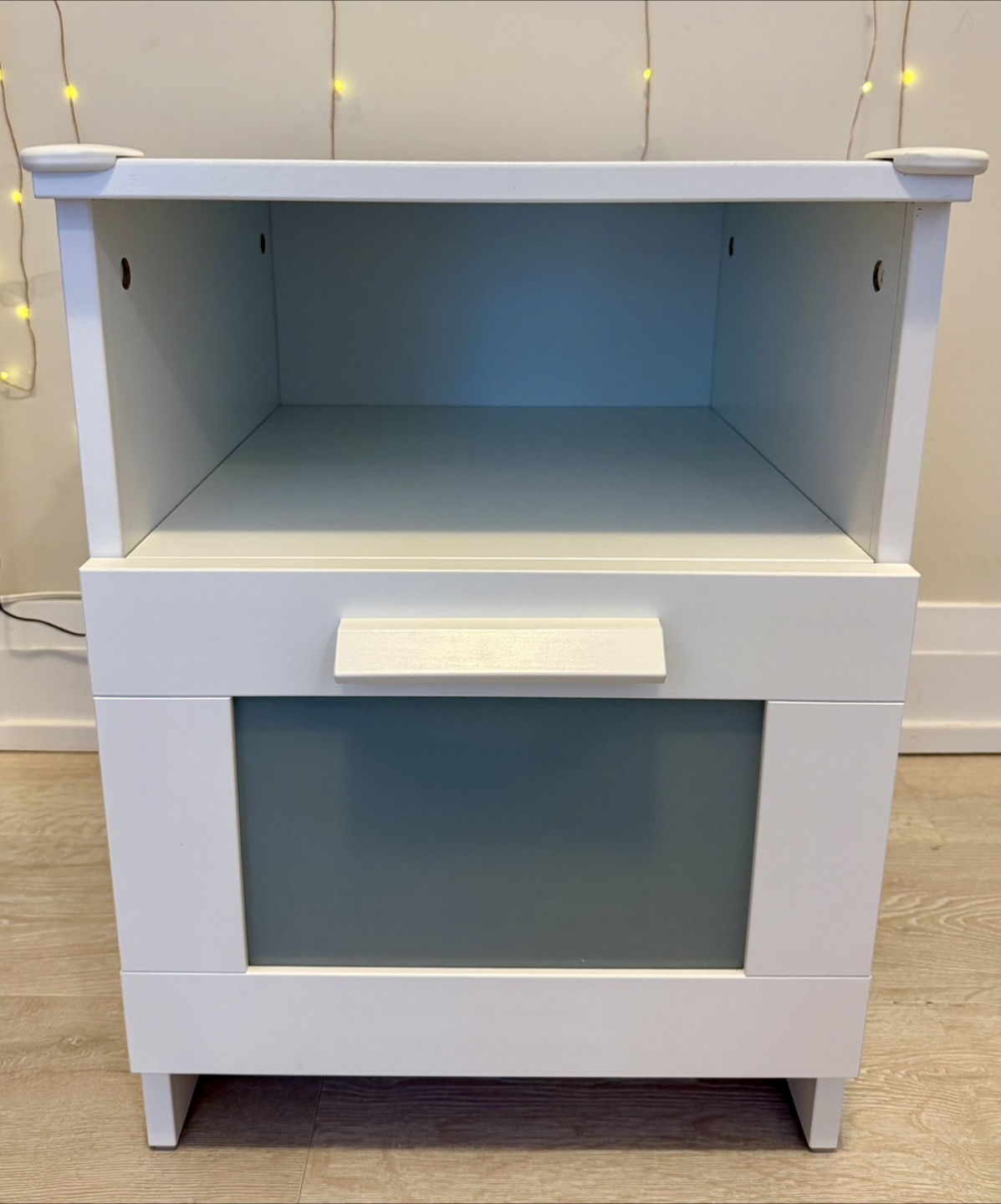 IKEA BRIMNES Nightstand, white with drawer