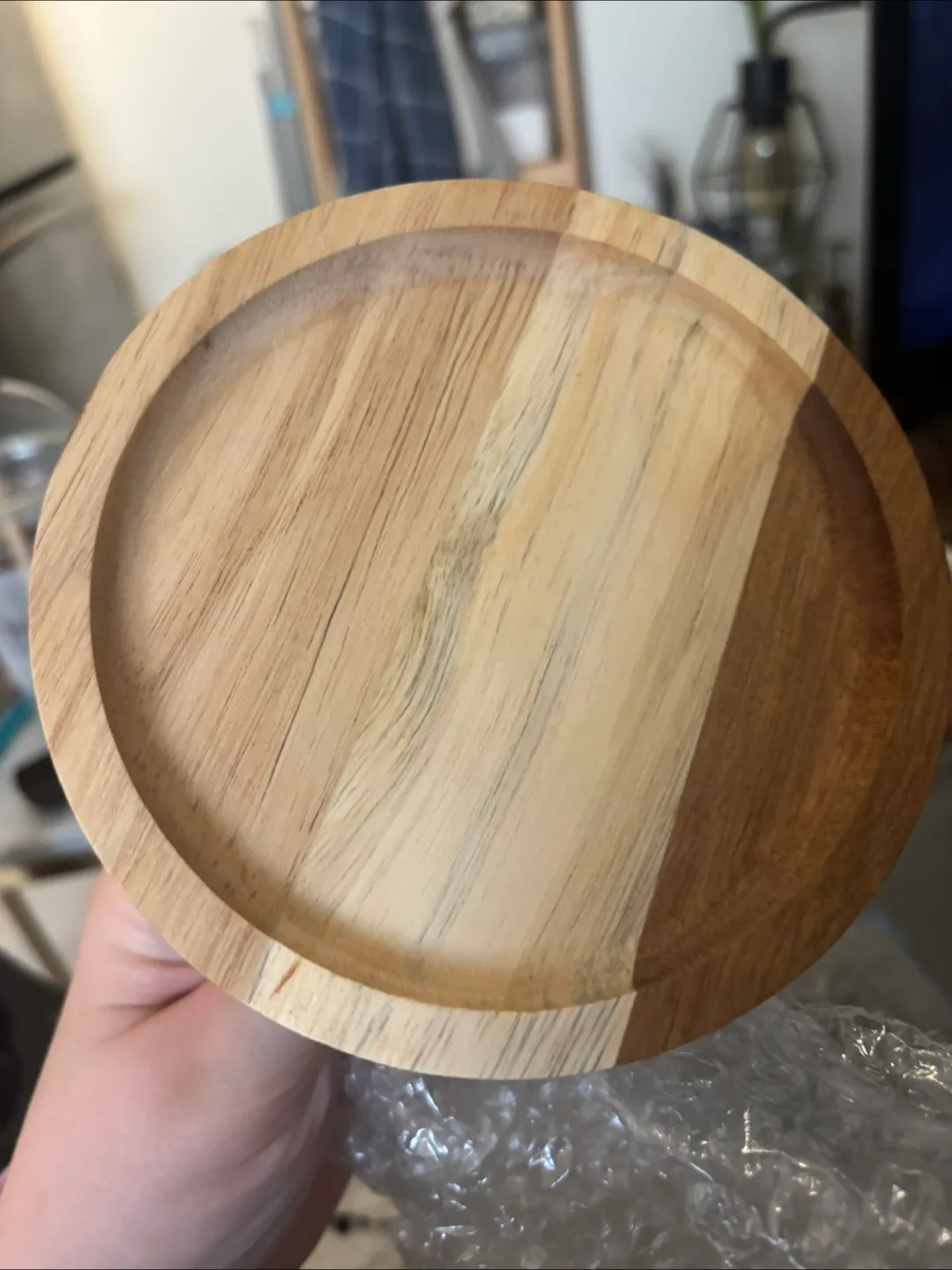 Wooden Round Tray with Legs image indicator(3)