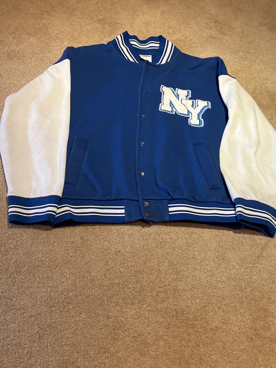 Varsity Jacket - Blue and White thumbnail