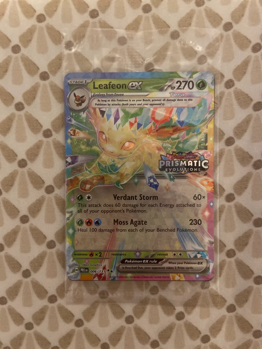 Leafeon EX Pokemon Card thumbnail
