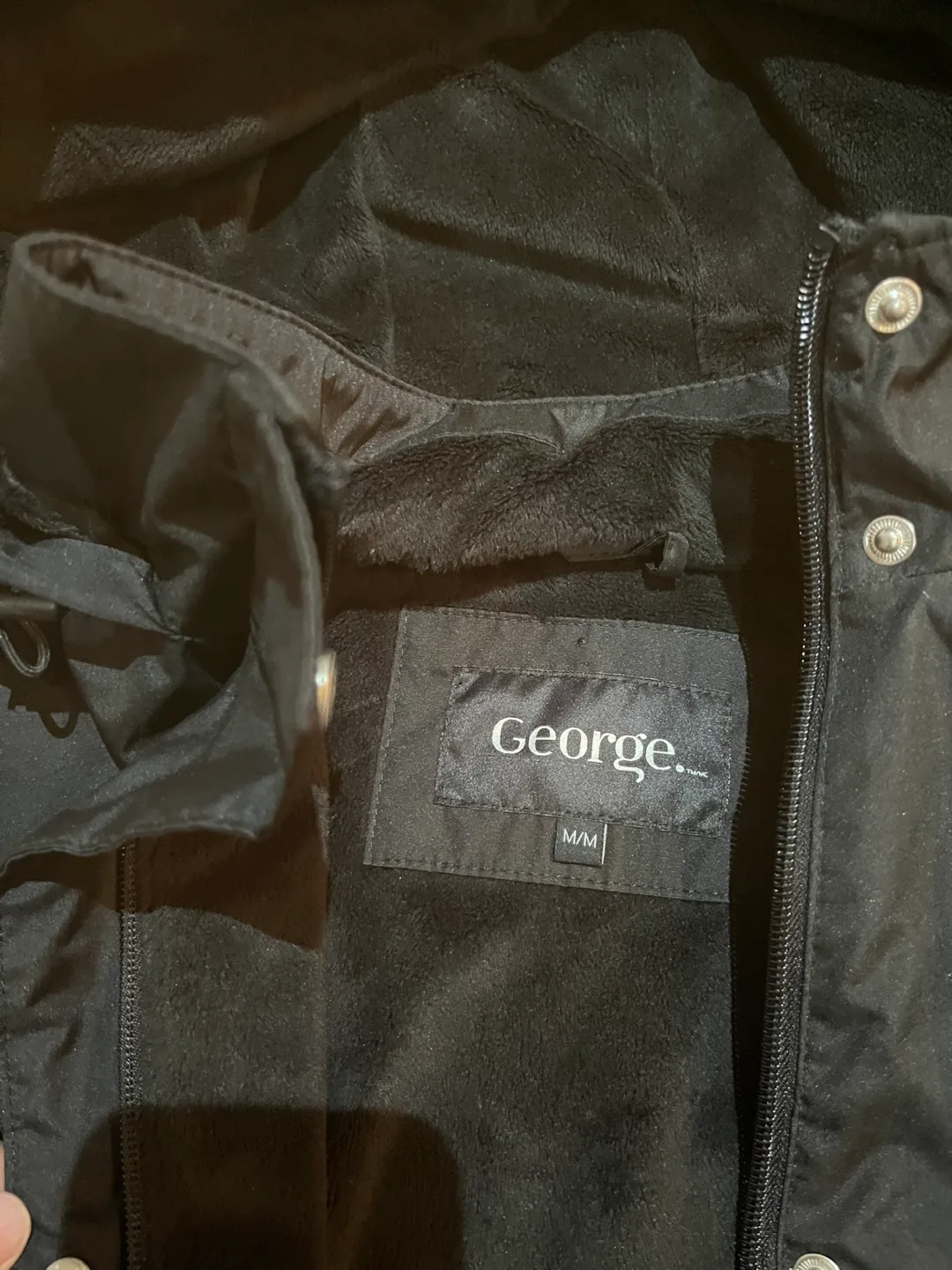 George Black Hooded Rain Jacket - Size M/M image indicator(2)