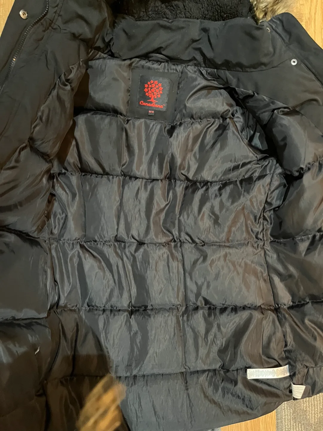 Canadiana Black Winter Parka Coat - M/M image indicator(5)