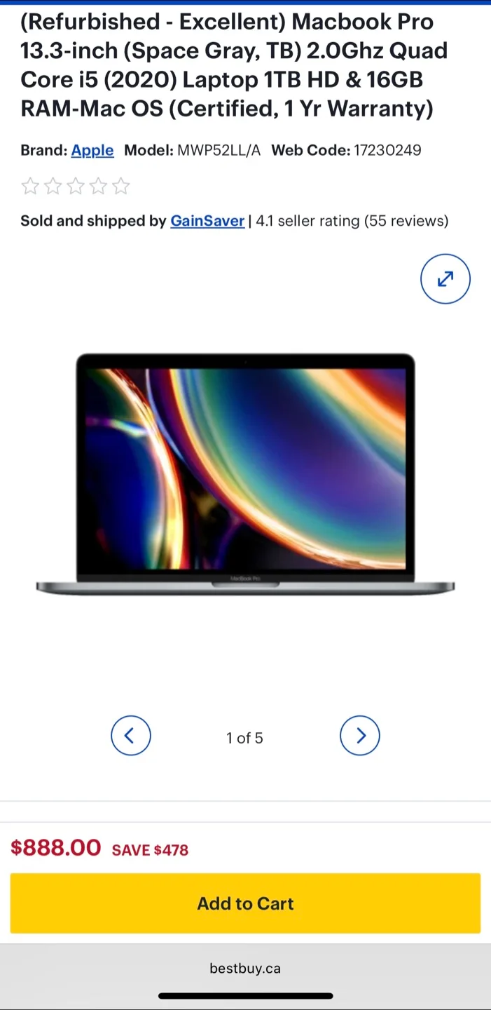 MacBook Pro 13inch 1TB image indicator(10)