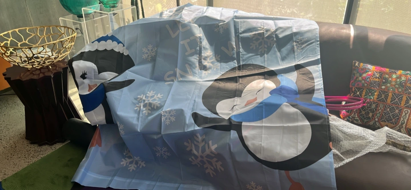 Penguin Fabric Shower Curtains (2) - photo 3