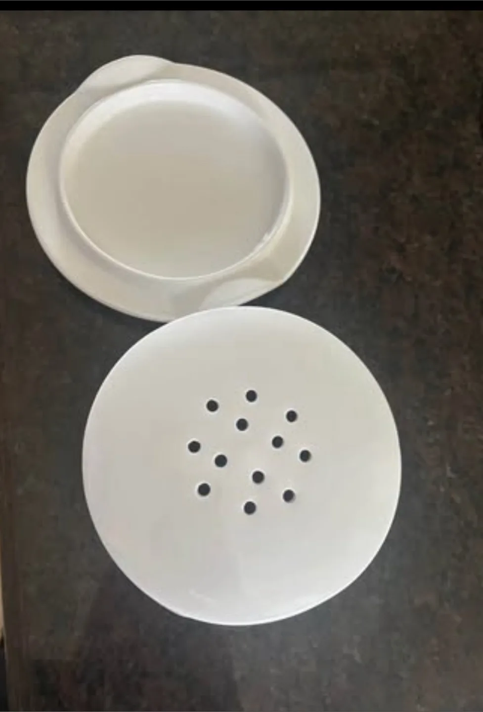 Large White Ceramic Glazed Brie Baker🥕 image indicator(2)