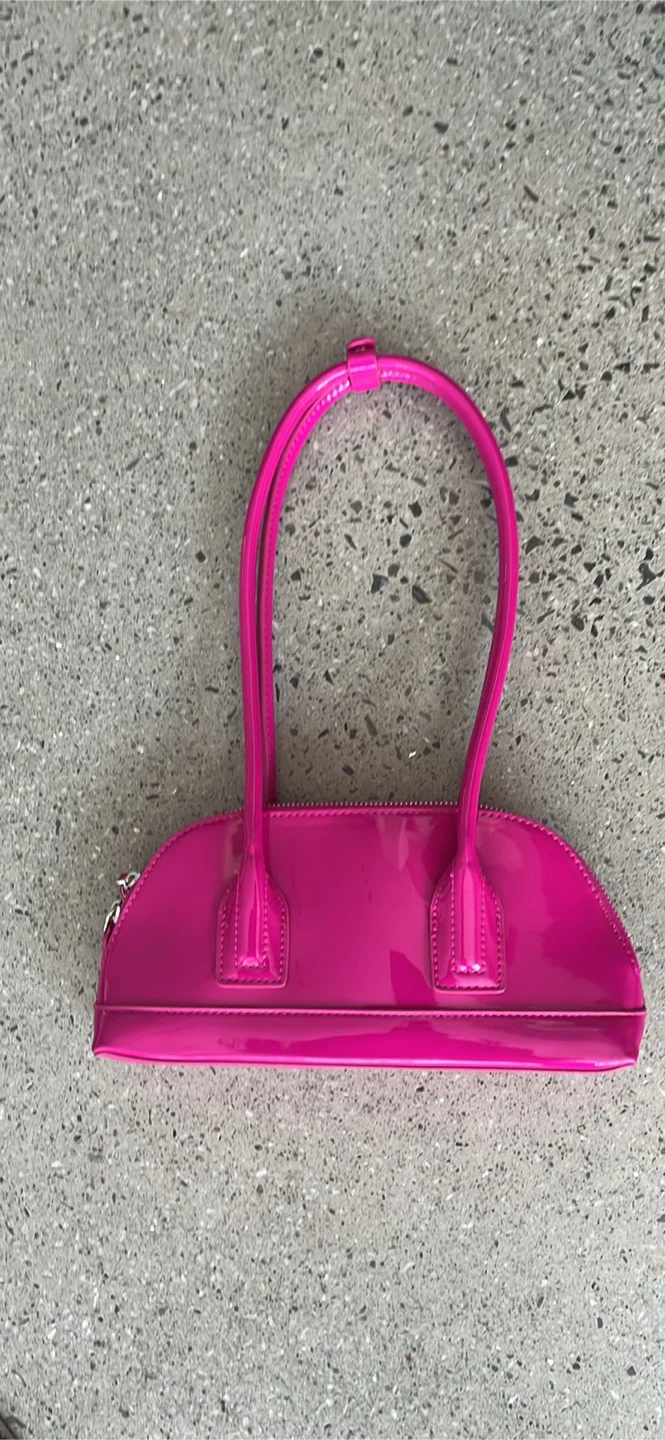 hotPink Patent  Shoulder Bag