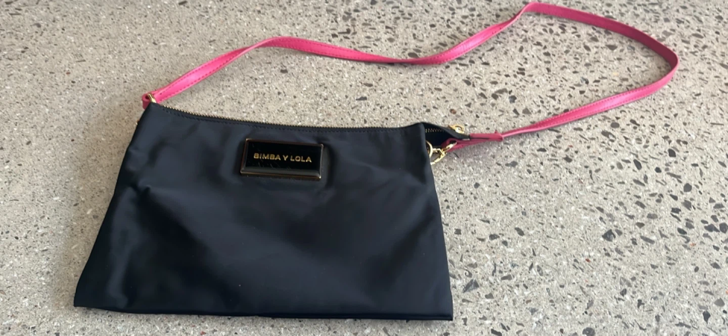 Bimba Y Lola Black Nylon Crossbody Bag