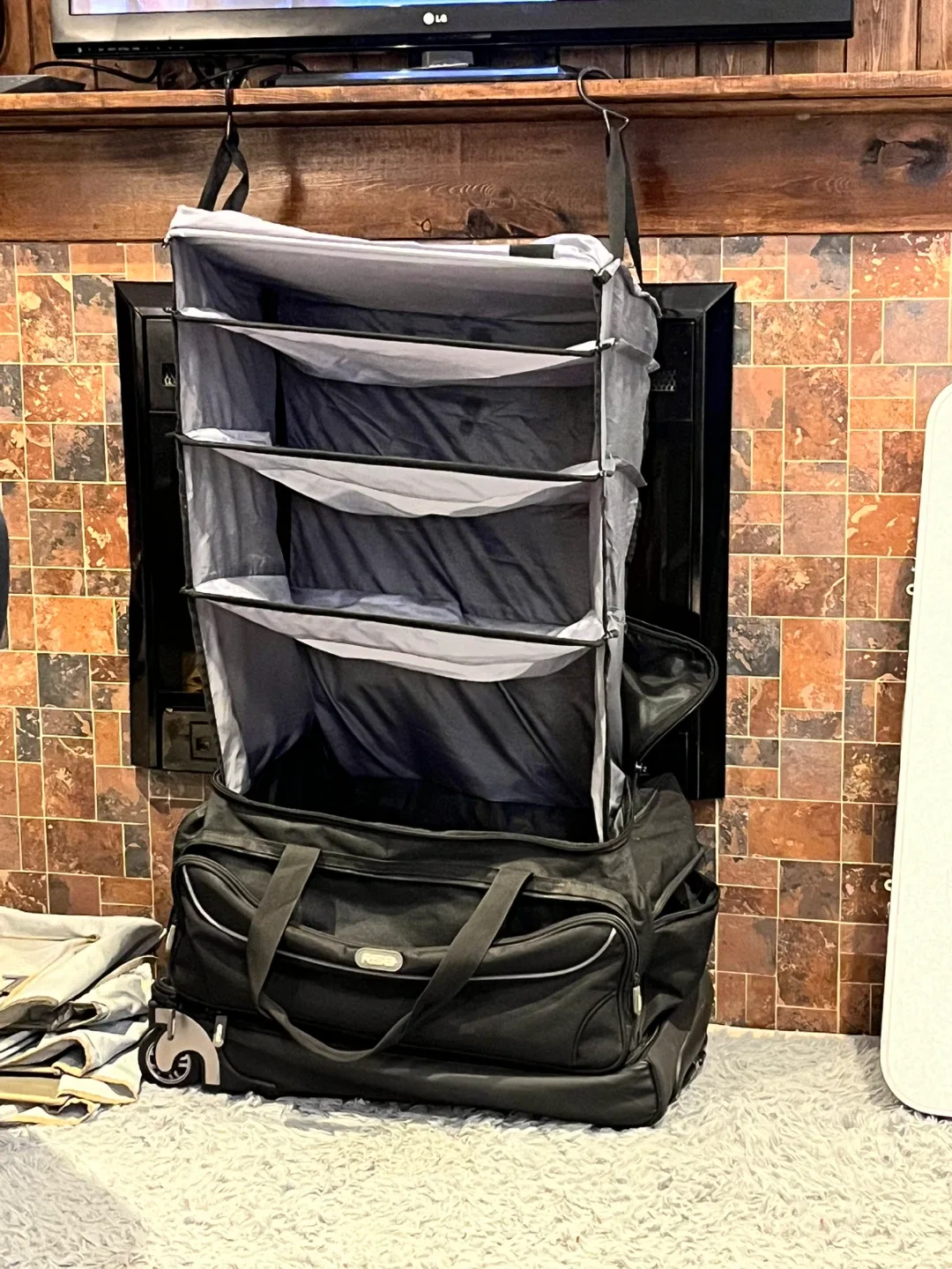 Rise Rolling Suitcase with Garment Organizer thumbnail