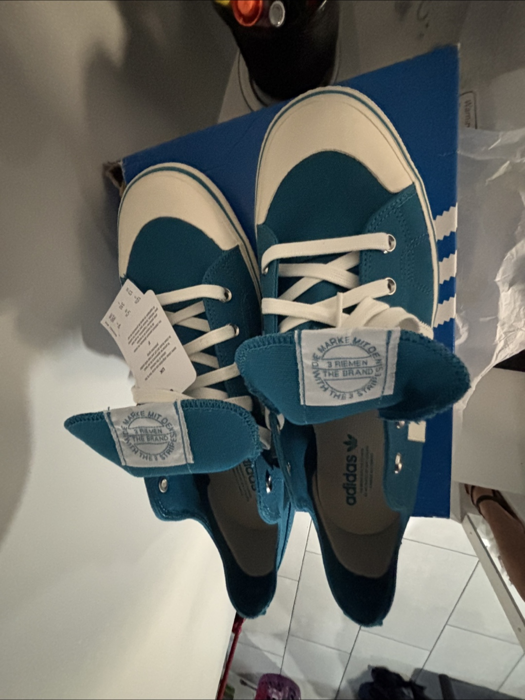 Adidas Nizza RF 74 Teal/White Size 13 - New in Box! - photo 5