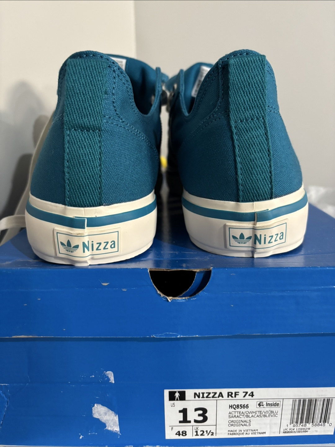 Adidas Nizza RF 74 Teal/White Size 13 - New in Box! - photo 4