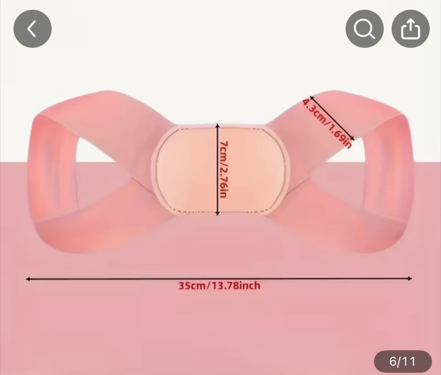 New Adjustable Back Posture Corrector - Pink image indicator(2)
